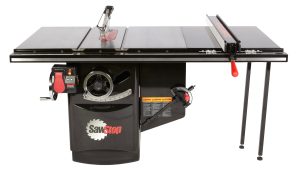SawStop 3HP, 1ph, 230v Industrial Cabinet Saw with 36” Industrial T-Glide fence system, rails & extension table