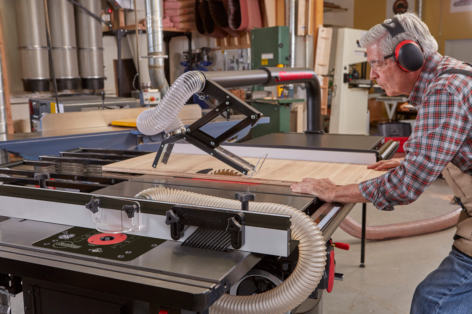 SawStop 3HP, 1ph, 230v Industrial Cabinet Saw with 36” Industrial T-Glide fence system, rails & extension table - Image 4