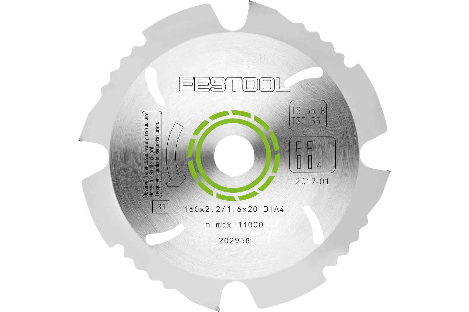 Festool Diamond saw blade 160x2,2x20 DIA4