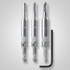 Snappy 45300 – 3 Piece Self-Centering Hinge Bit Set