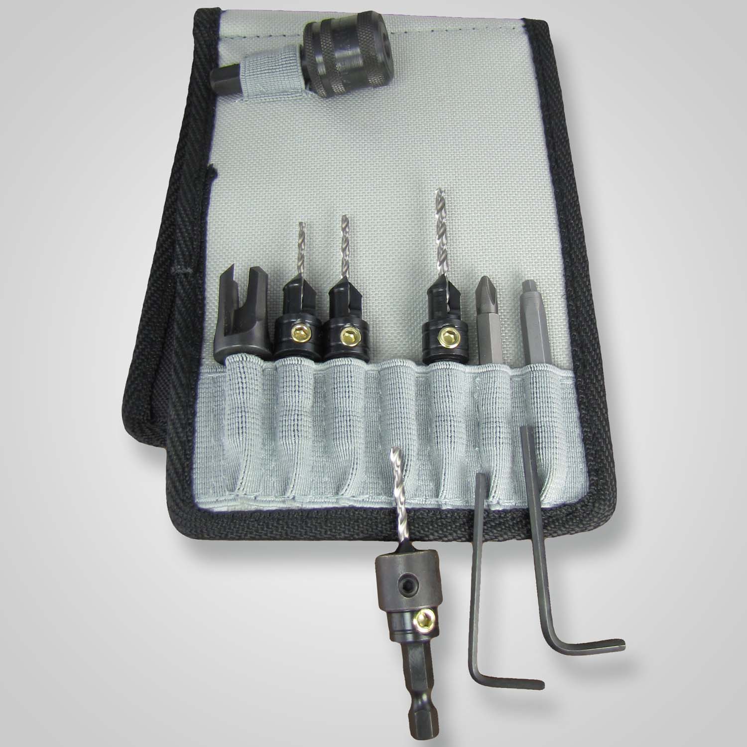 Snappy 48010 – Deluxe Countersink Set in Belt Clip Pouch