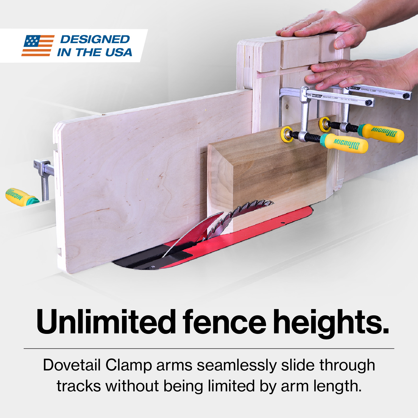 Micro Jig MATCHIFIT Dovetail Track Clamps (2-Pack) - Image 9