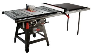 SawStop 1.75 HP Contractor Saw with 52” Professional T-Glide fence system, rails & extension table