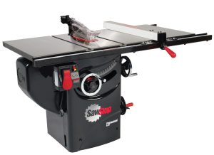 SawStop 3HP Professional Cabinet Saw with 30” Premium fence system, rails & extension table