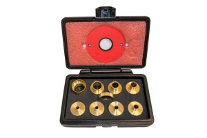 SawStop 9 pc Brass Precision Template Guide Set