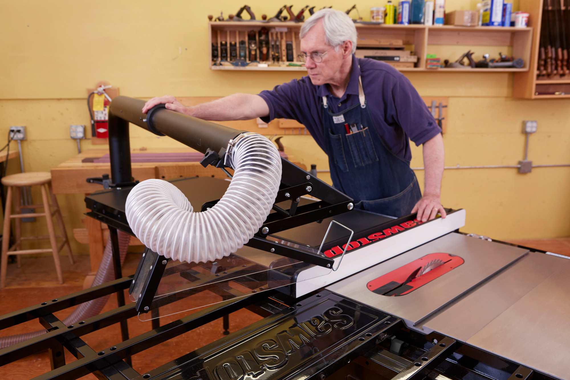 SawStop Floating Overarm Dust Collection Guard - Image 4