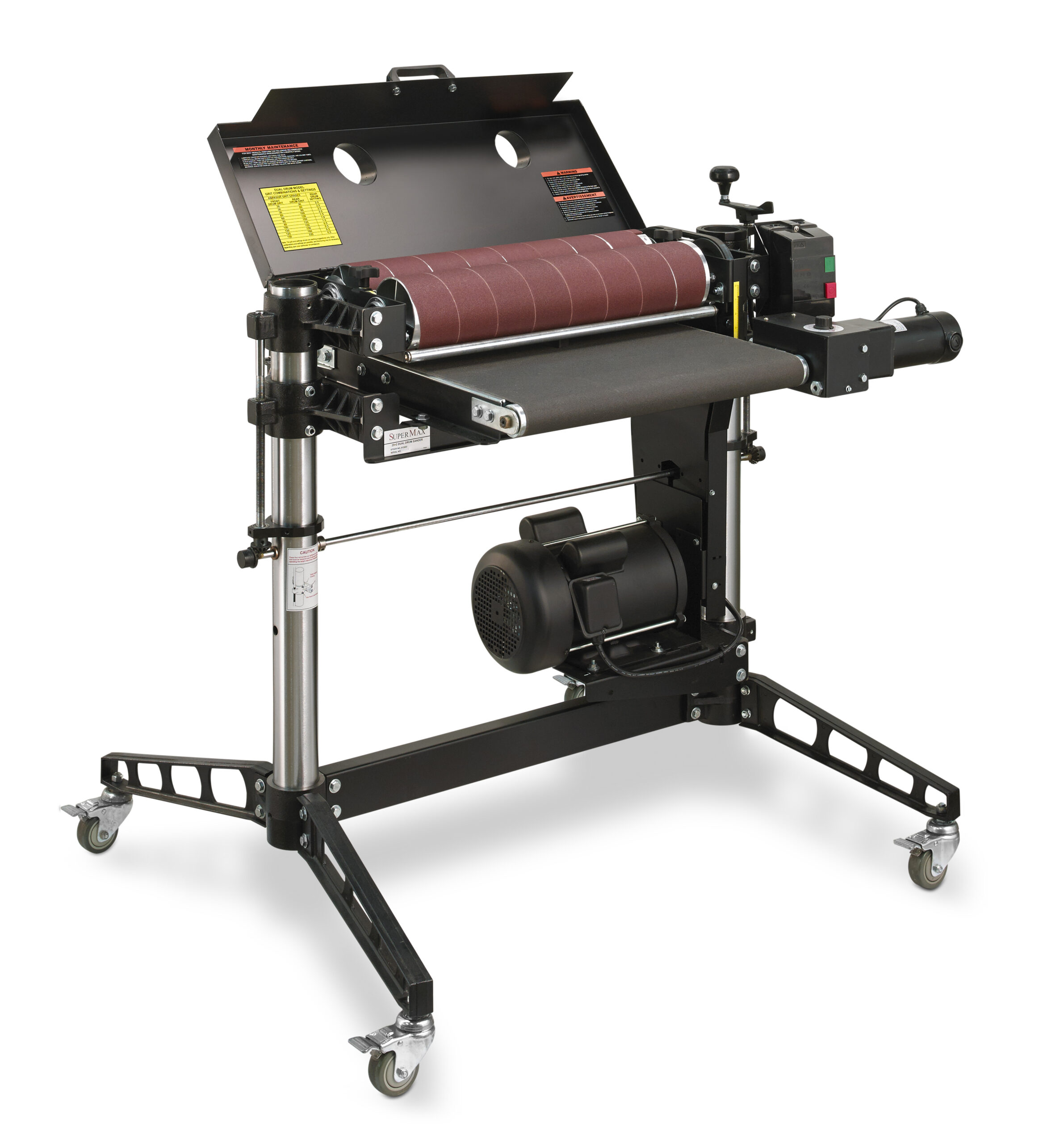 SuperMax 25X2 Double Drum Sander, 220V- 1Ph