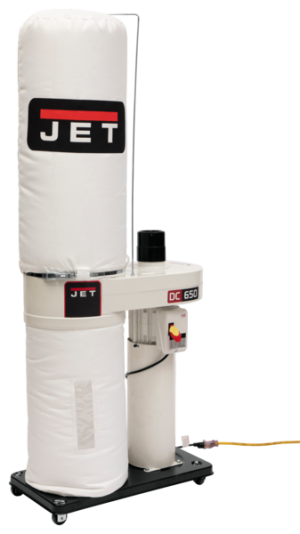 Jet DC-650 1HP CFM Dust Collector with Bag Filters
