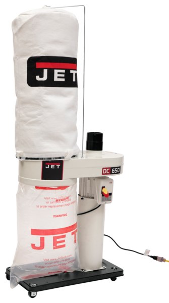 Jet DC650 1 hp dust collector w/ 5M Bag Filter Kit