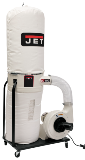 Jet DC-1100VX-BK Dust Collector, 1.5HP 1PH 115/230V, 30-Micron Bag Filter Kit