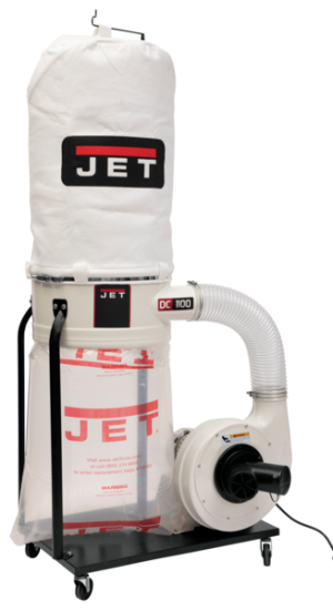 Jet DC-1100VX-5M Dust Collector, 1.5HP 1PH 115/230V, 5-Micron Bag Filter Kit