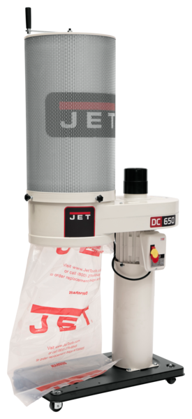 Jet 1HP, 650CFM Dust Collector with 1 Micron Canister Filter