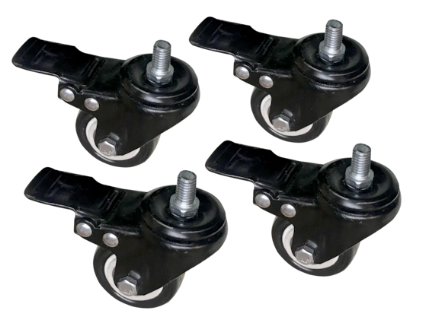 Jet 2" Swivel Lock Casters 3/8 (4 piece set)