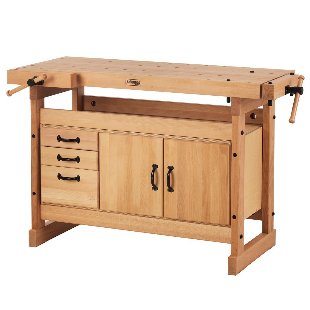 Sjobergs Nordic Pro 1400 Workbench and SM03 Cabinet Combo
