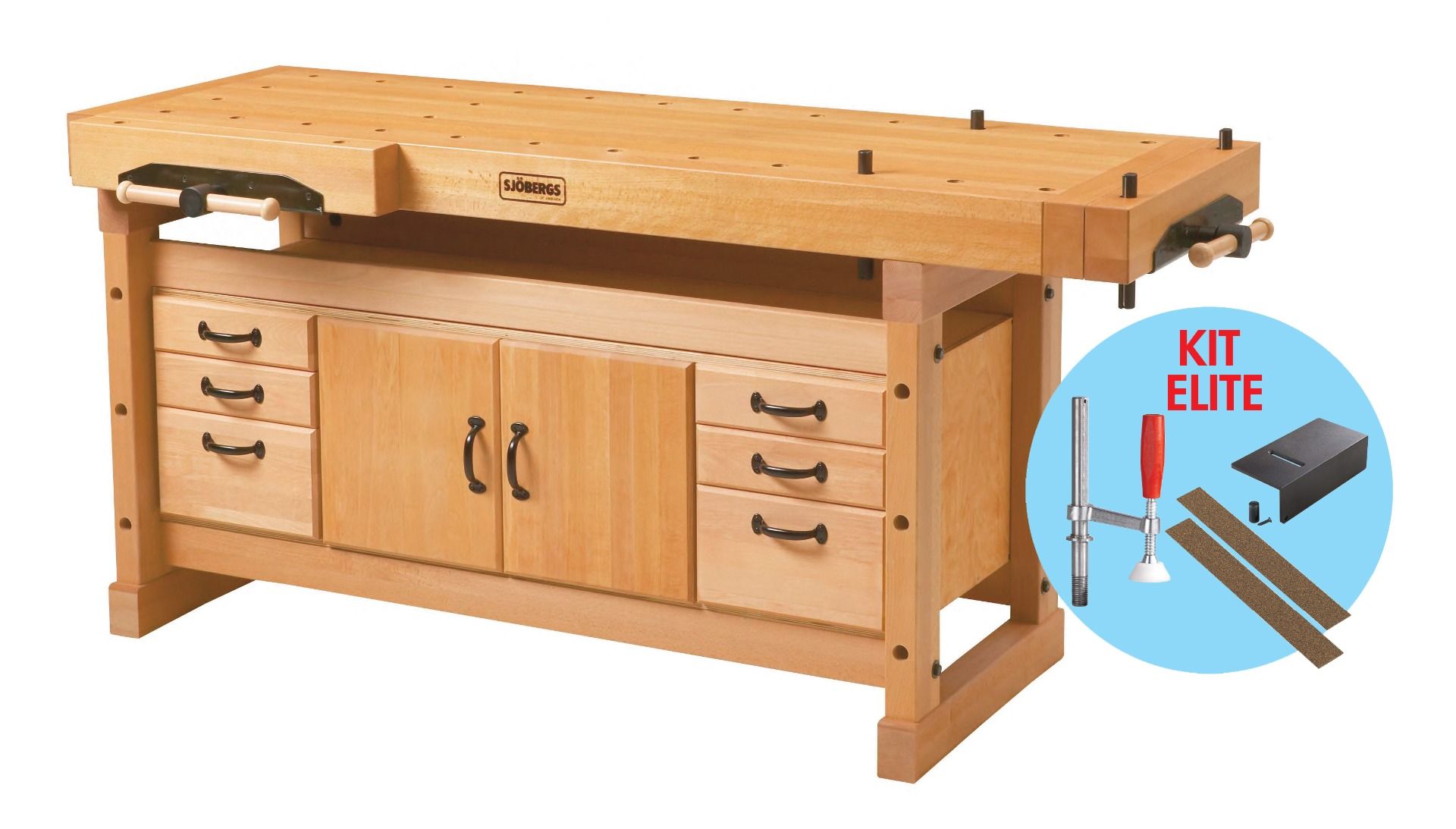 Sjobergs Elite Workbench 2000 + SM04 Cabinet Combo + Elite Accessory Kit - Image 4