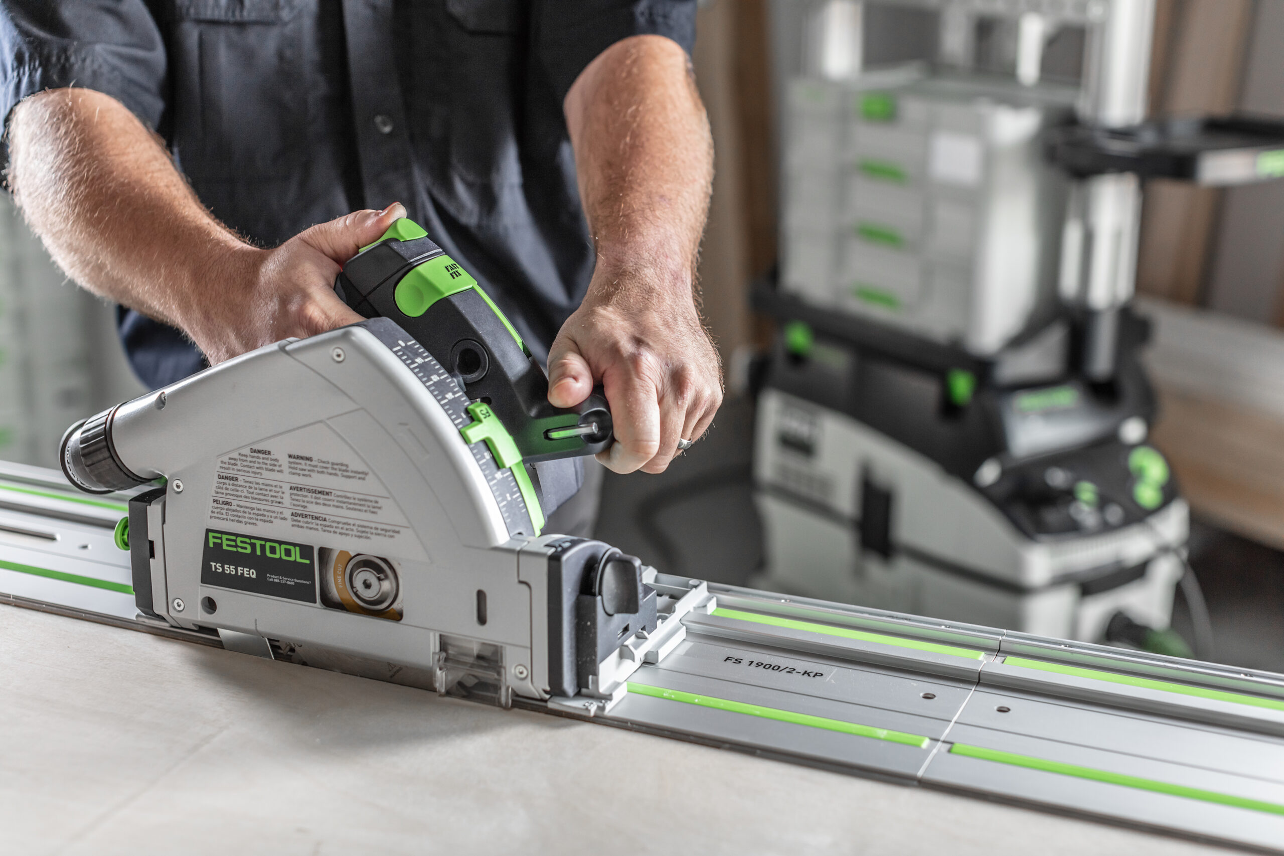 Festool 576708 Plunge Cut Track Saw TS 55 FEQ-F-Plus (Saw only) - Image 7
