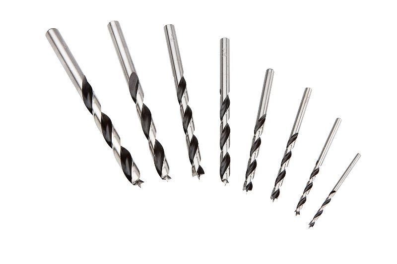 Fisch 8 Pc. Metric Brad Point Drill Bit Set 3mm - 10mm