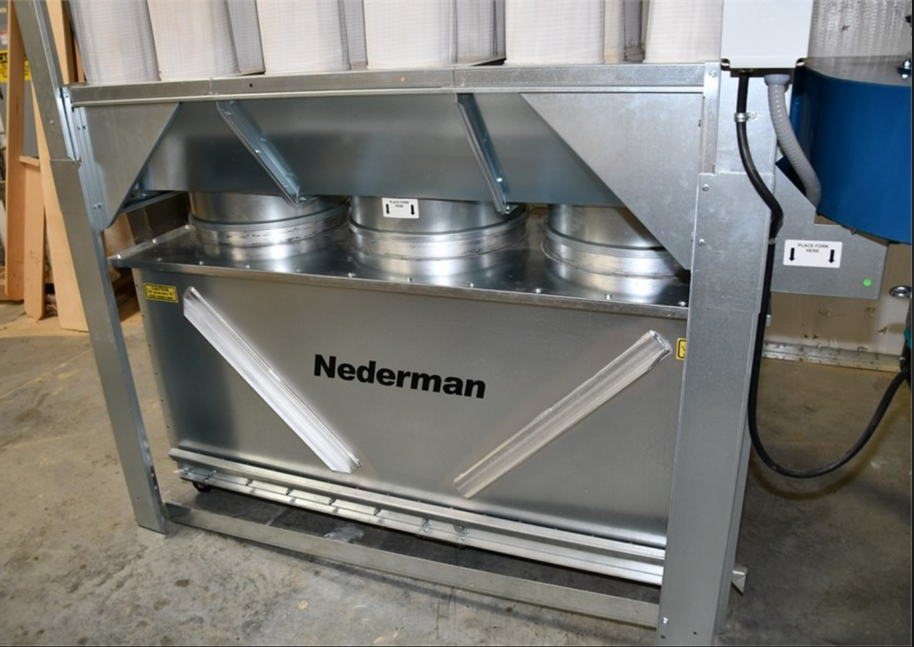 Nederman 230‑Gallon Dump Bin For S‑Series Dust Collectors - 89101011