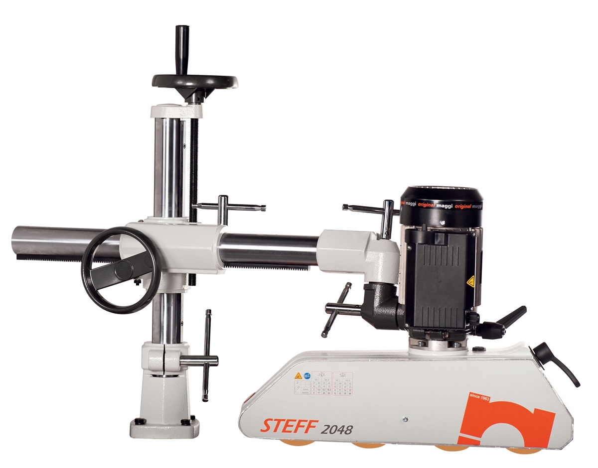 Steff 2048 4-Roll 8-Speed Power Feeder With Stand