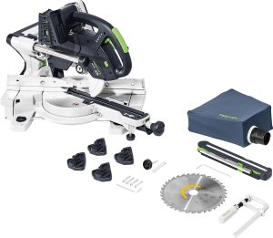 Festool 576848 KAPEX KSC 60 EB-Basic Cordless Sliding Compound Miter Saw, Tool Only