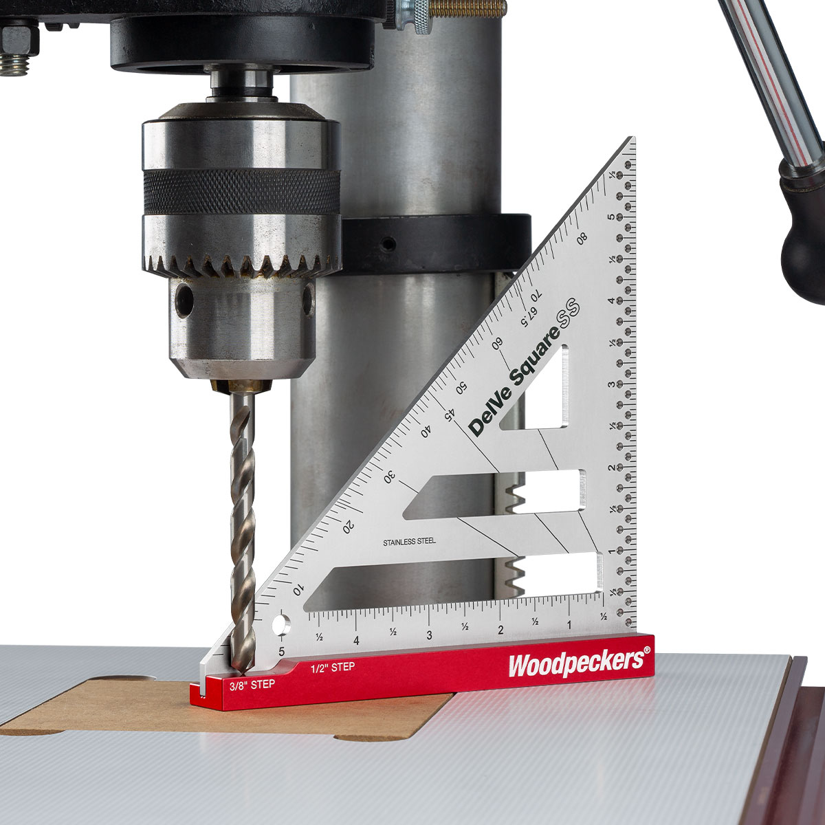 Woodpeckers Delve Square SS - 6" stainless steel with rack-it - Image 2