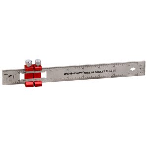 Woodpeckers Paolini Pocket Rule - 8"/200mm Stainless Steel