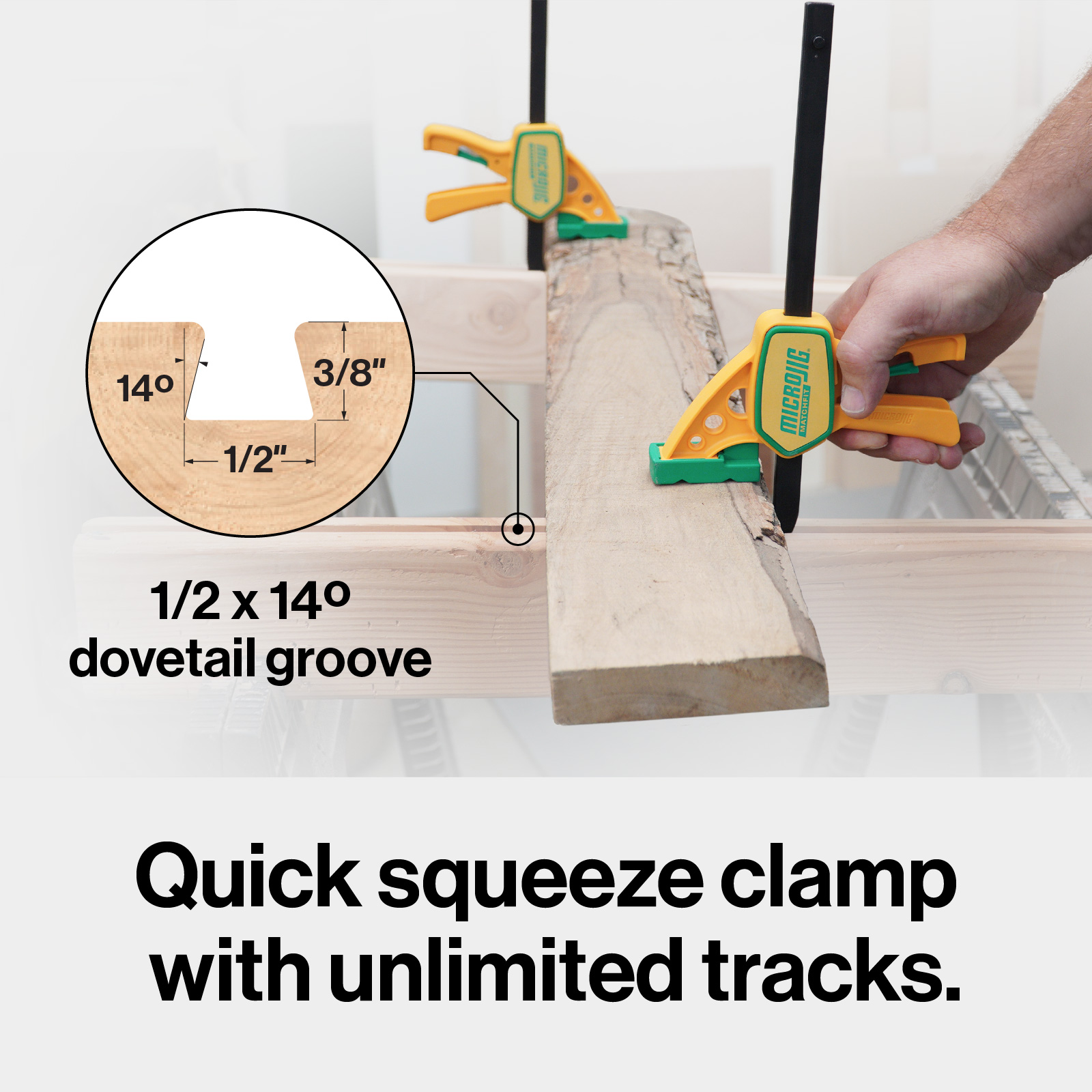Micro Jig Grr-rip Clamp (2-Pack) quick grip type clamps - Image 8
