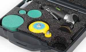 Grex 105° Angle Random Orbital Sander Kit