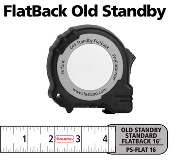 Fastcap ProCarpenter FlatBack Tape Measure Flatback Old Standby