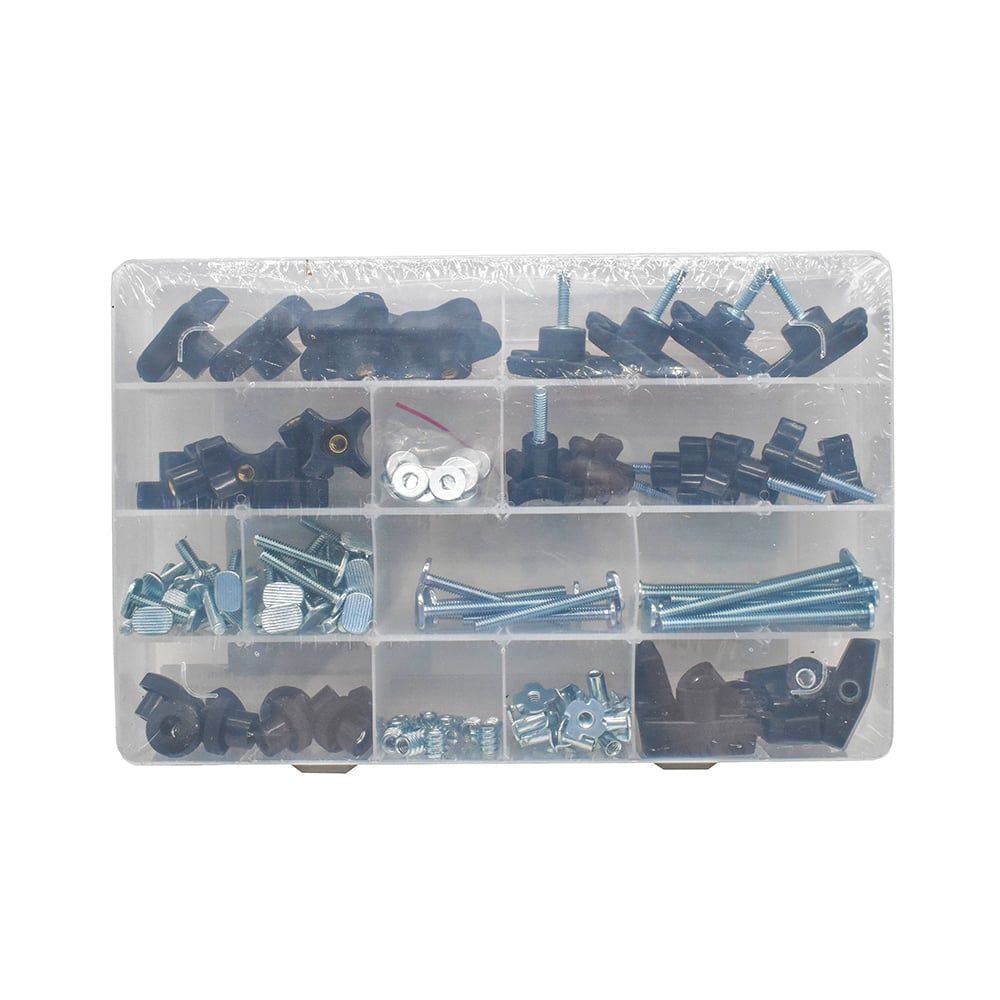 Big Horn 12620 149 Piece Universal T-Track & Jig Hardware Kit-1/4 Inch -20 TPI - Image 3