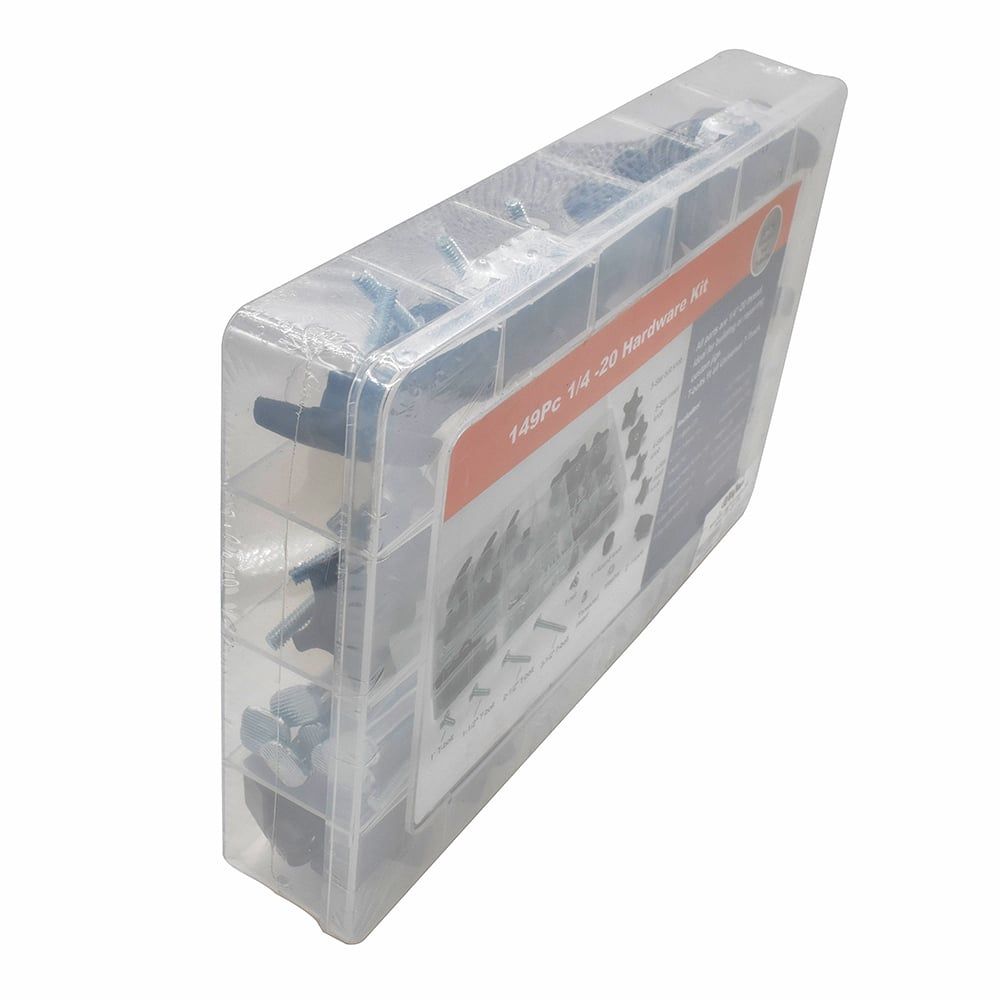 Big Horn 12620 149 Piece Universal T-Track & Jig Hardware Kit-1/4 Inch -20 TPI - Image 2