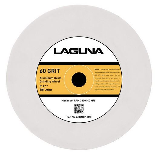 Laguna 60 GRIT ALUMINUM OXIDE WHEEL - G8 GRINDER