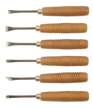 Robert Larson SET OF 6 JAPANESE WOOD CARVING TOOL
