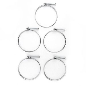 Big Horn 11740PK 4 Inch Wire Hose Clamp (5 / Pack) - Replaces Jet JW1317
