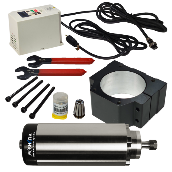 Next Wave CNC 2HP Air Cooled Spindle Kit - Edward B. Mueller Co., Inc.