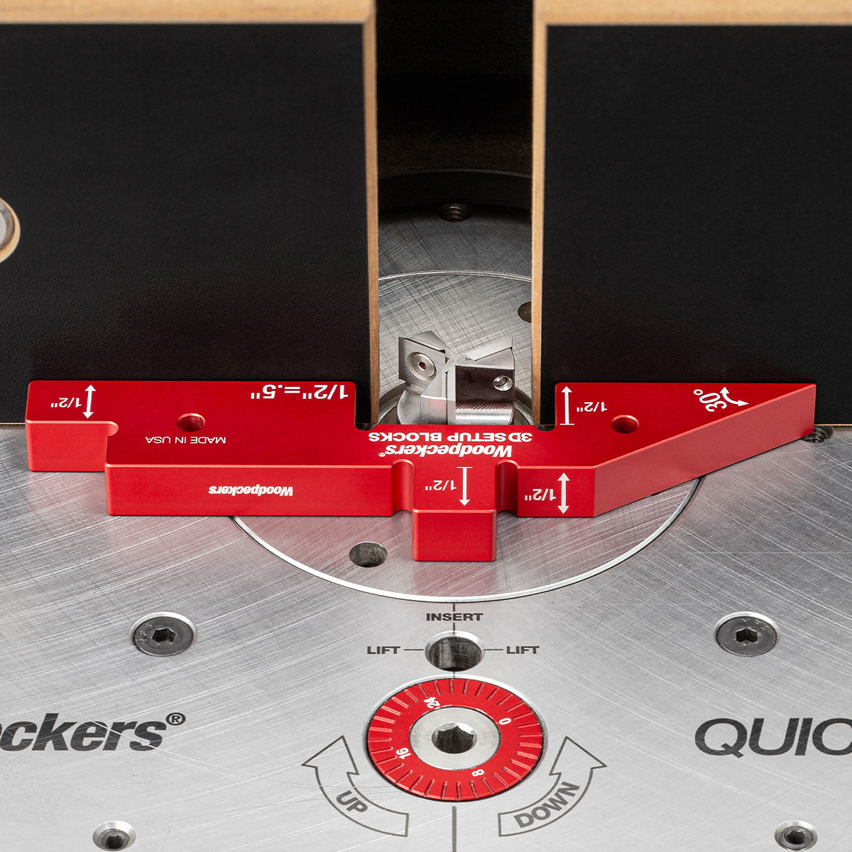 Woodpeckers 3D Setup Blocks - 7 Piece Set with Rack-It - Image 2