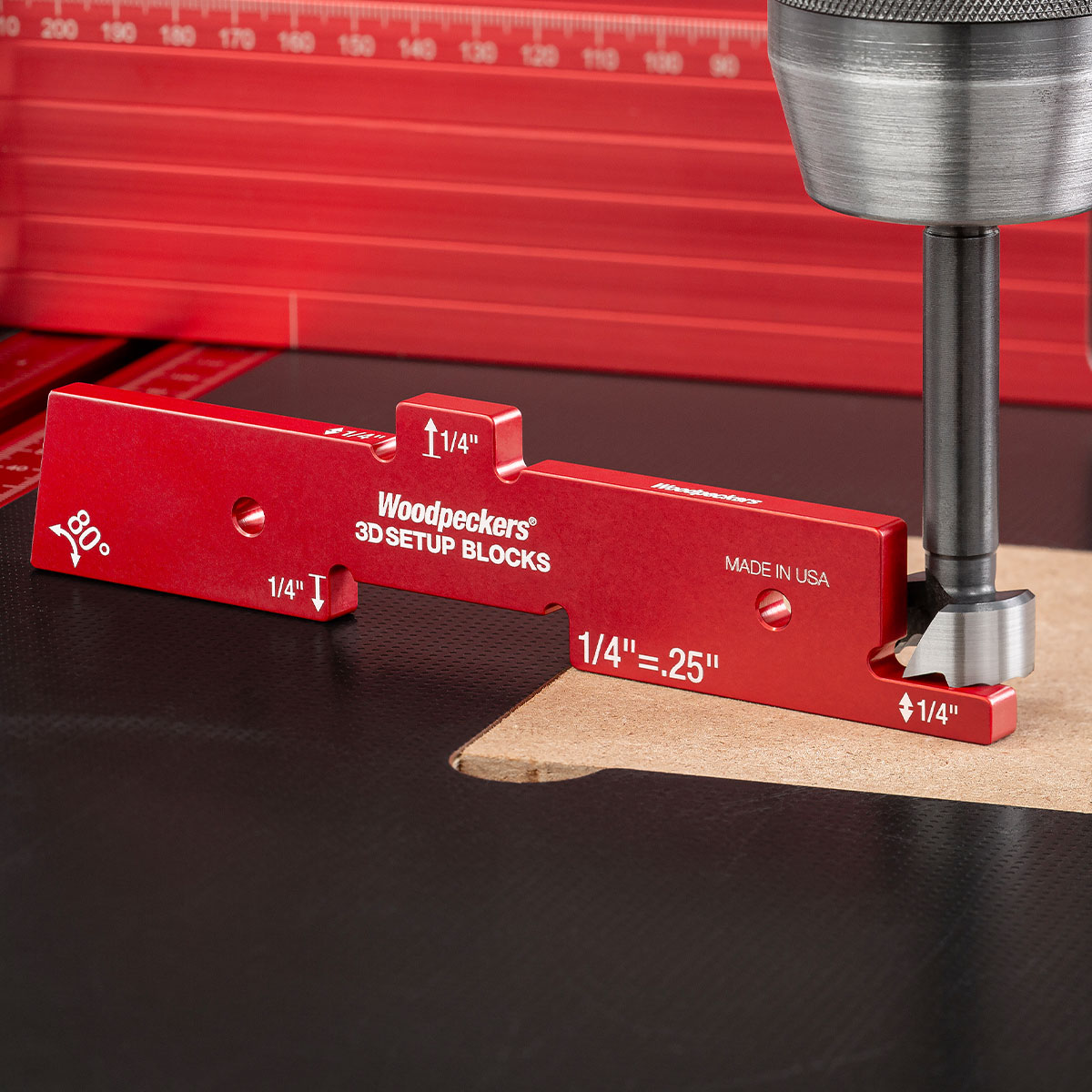 Woodpeckers 3D Setup Blocks - 7 Piece Set with Rack-It - Image 6