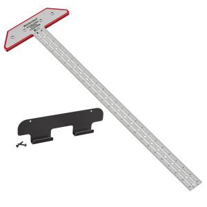 Woodpeckers 24" Stainless Steel Blade T-Square With Rack-It