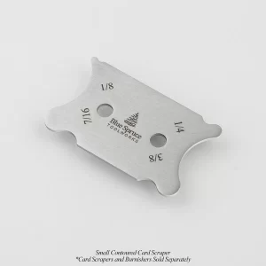 Blue Spruce card scraper - small contour