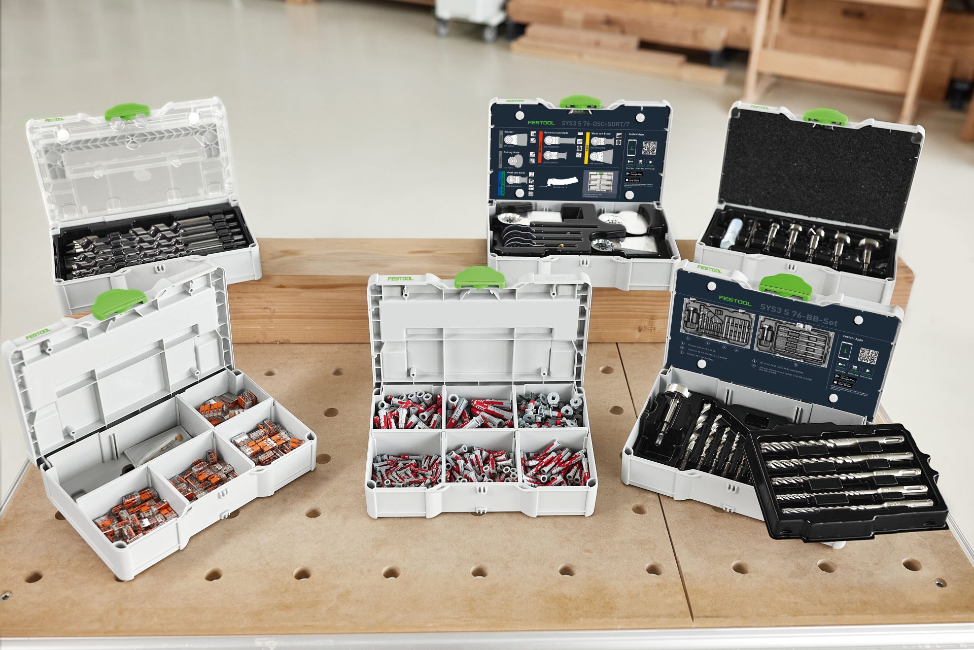 Festool Forstner drill bit set SYS3 S 76-FB CE-SORT/5 - Image 2