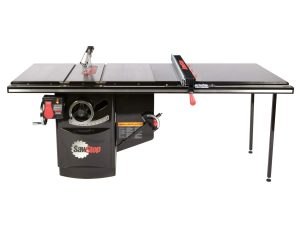 Sawstop Industrial 5HP, 1ph, 230v Cabinet Saw with 52” Industrial T-Glide Advance Rip Fence, Rails & Extension Table