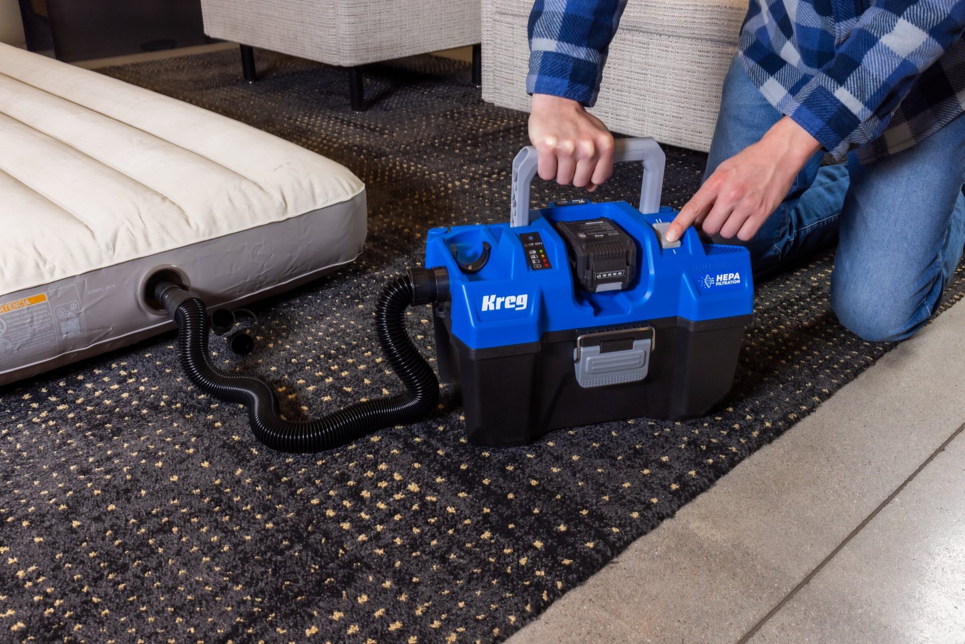 KREG 20V IONIC DRIVE™ WET/DRY VAC WITH HEPA - Image 8