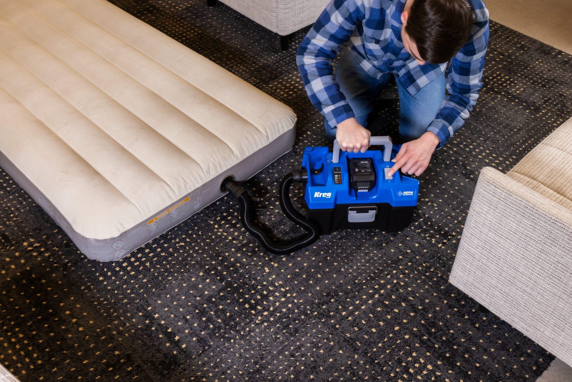 KREG 20V IONIC DRIVE™ WET/DRY VAC WITH HEPA - Image 9