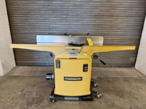 Used Powermatic #54A 6" long bad jointer with straight knife head and mobile base