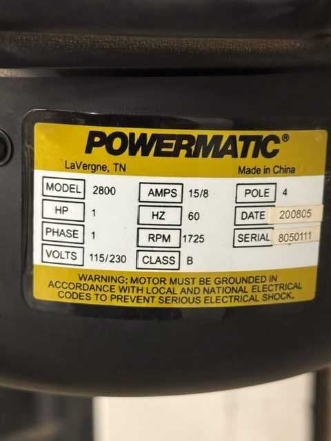 Used Powermatic #2800 18" 1 hp VS drill press w/table extensions & fence - Image 9