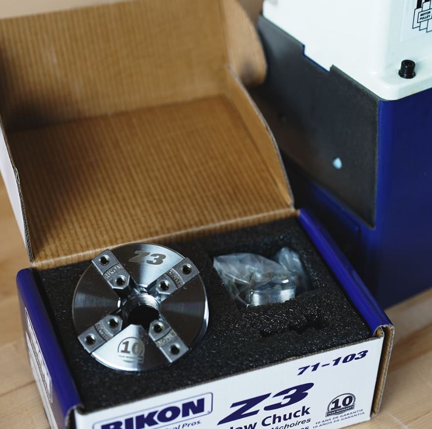 Rikon 71-105: Z3 Chuck, 50mm Jaw, Woodscrew and Chuck Key-Insert Type - Image 4