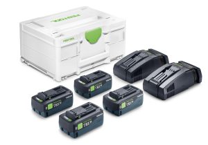 Festool Tabless Battery Energy Set 18V 4xTBX8/2xSCA16