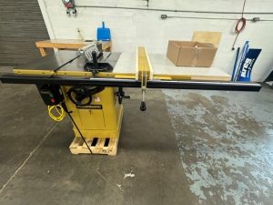 Used Powermatic Model #66 10" tablesaw with 40" Accu-fence system 3 hp - 230 volt - single phase