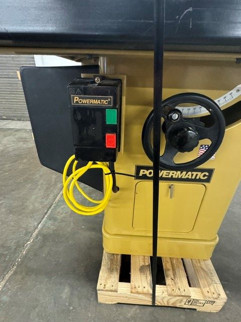Used Powermatic Model #66 10" tablesaw with 40" Accu-fence system 3 hp - 230 volt - single phase - Image 8