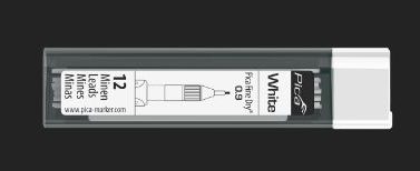Pica Fine-Dry refill set white (12) - .9 mm size
